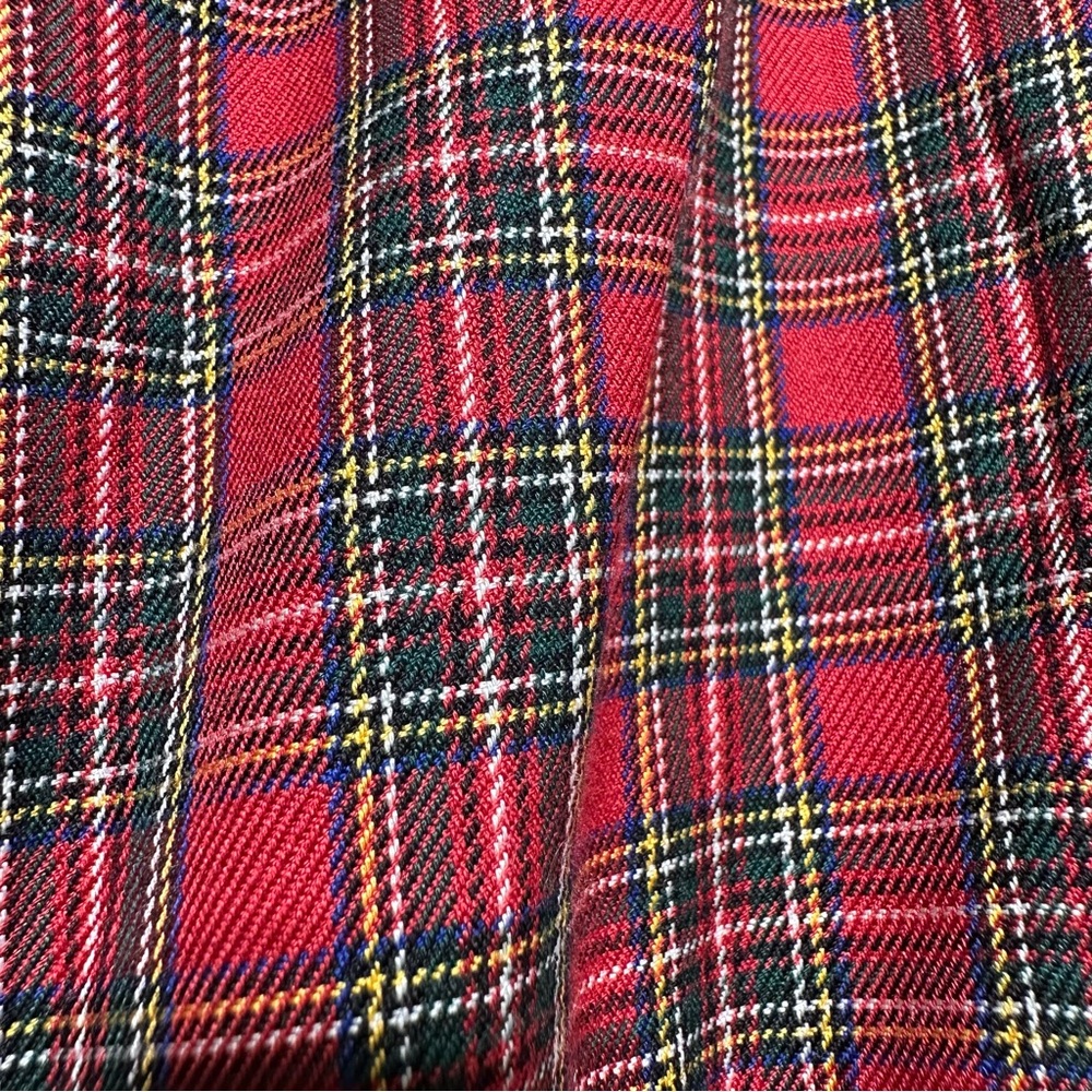 BROOKS BROTHERS Ruffle Tartan Blouse Quiet Luxury Old Money Equestrian - Picture 5 of 7